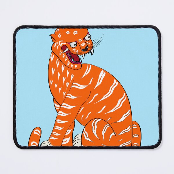 Item preview, Korean Folk Art Tiger — Sky Blue designed and sold by DaHaeStudio.