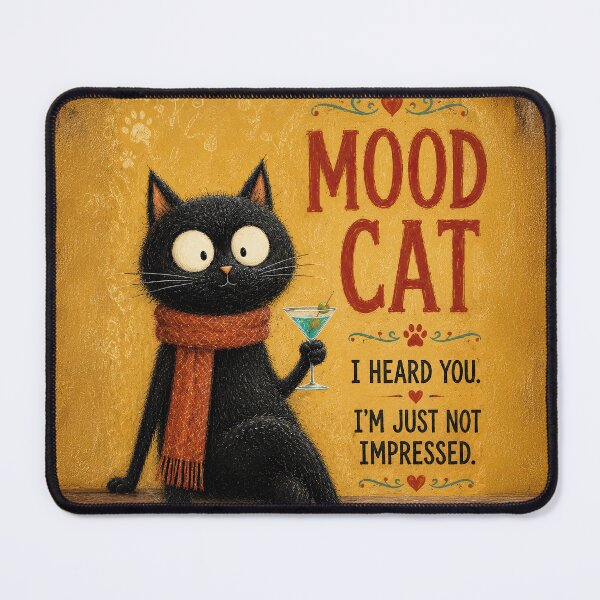Item preview, Mood Cat Im Just Not Impressed designed and sold by Erika Kaisersot.