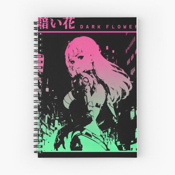 Item preview, Dark Flower Cyberpunk Aesthetic Vaporwave Anime Manga Girl Japanese Streetwear #185 designed and sold by mika-gallery.