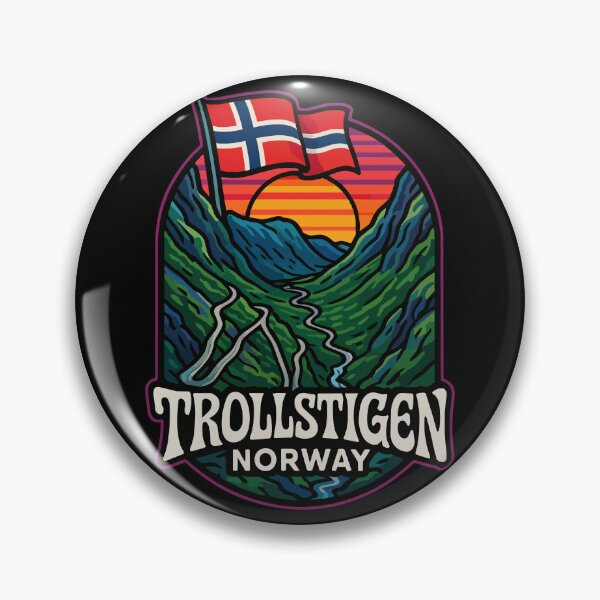 Item preview, Trollstigen Norway Trippy Art Travel designed and sold by TomFrontierArt.