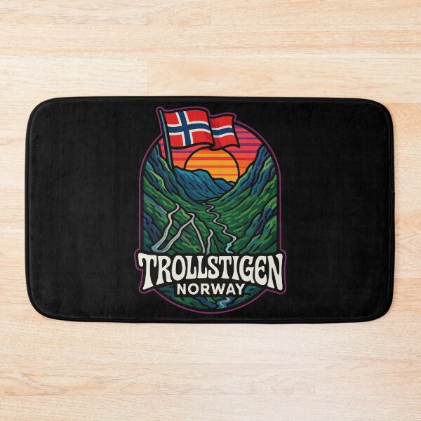 Item preview, Trollstigen Norway Trippy Art Travel designed and sold by TomFrontierArt.