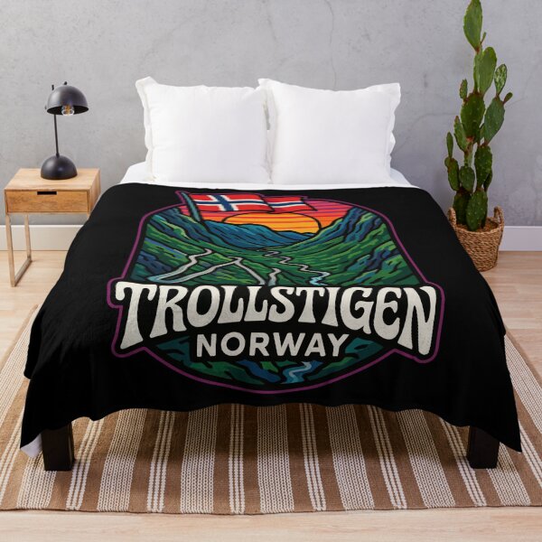 Item preview, Trollstigen Norway Trippy Art Travel designed and sold by TomFrontierArt.