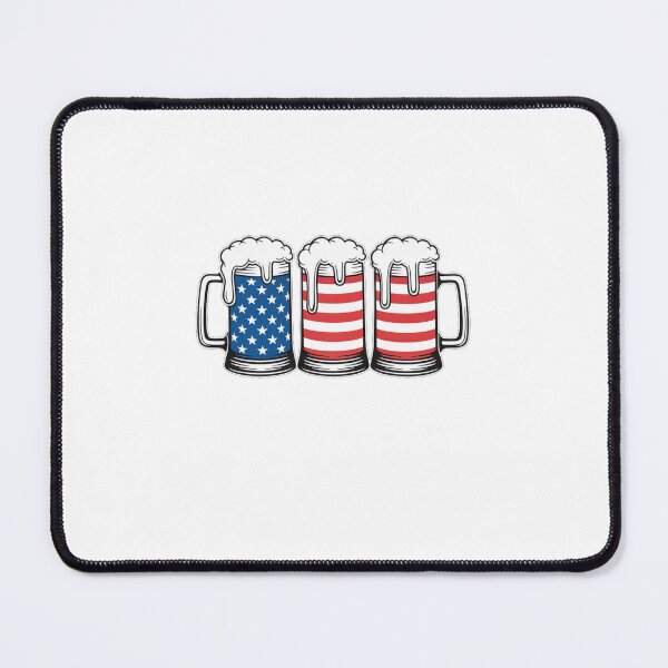 Item preview, Beer American Flag 4th of July Men Women Merica Drinking USA designed and sold by TyraYoung.