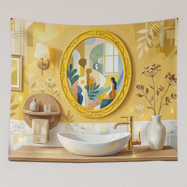 Item preview, Golden bathroom poetics designed and sold by Sigtrix.
