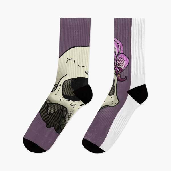 Item preview, Orchid Skull print designed and sold by Print paint and pixel.