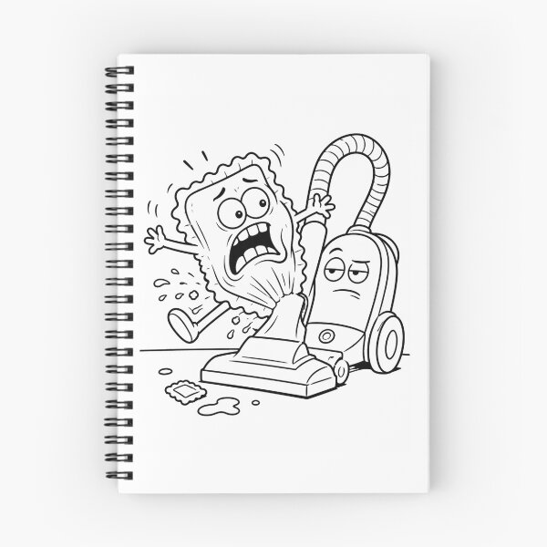 Item preview, Ravioli Sucked Into Vacuum Funny Cleaning Chaos Humor designed and sold by ComedyInkFactor.