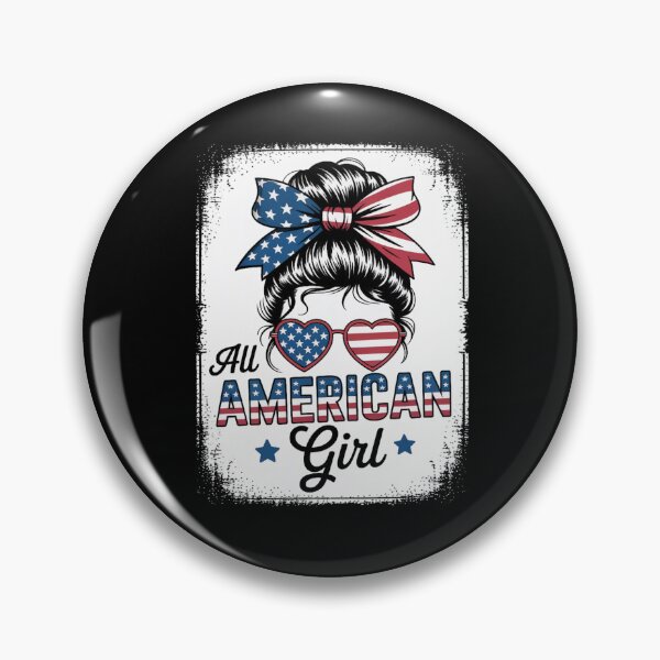 Item preview, All American Girl USA Flag 4th July Women Kids Patriot designed and sold by TyraYoung.