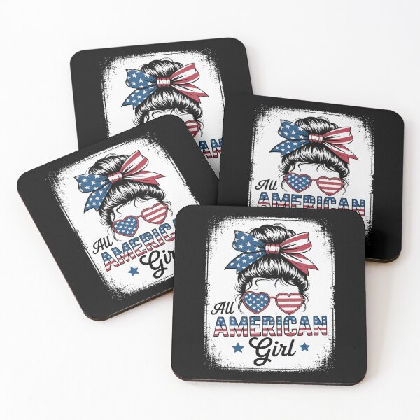 Item preview, All American Girl USA Flag 4th July Women Kids Patriot designed and sold by TyraYoung.