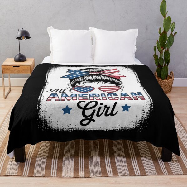Item preview, All American Girl USA Flag 4th July Women Kids Patriot designed and sold by TyraYoung.