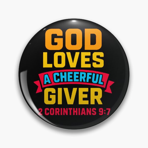 Item preview, 2 Corinthians 9:7 God Loves A Cheerful Giver designed and sold by plushism.