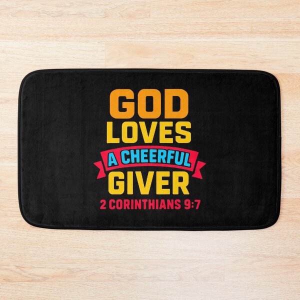 Item preview, 2 Corinthians 9:7 God Loves A Cheerful Giver designed and sold by plushism.