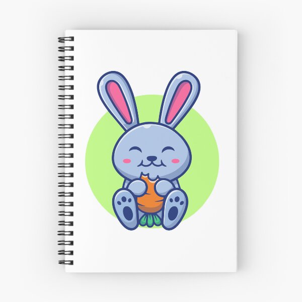Item preview, Cute Chibi Bunny Eating Carrot Cartoon designed and sold by Madelene É 	 Monjeau.
