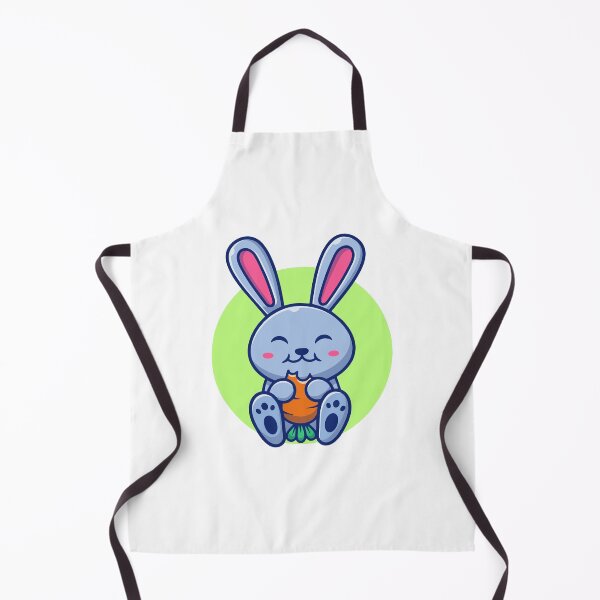 Item preview, Cute Chibi Bunny Eating Carrot Cartoon designed and sold by Madelene É Monjeau.