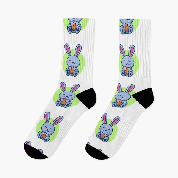 Item preview, Cute Chibi Bunny Eating Carrot Cartoon designed and sold by Madelene É 	 Monjeau.