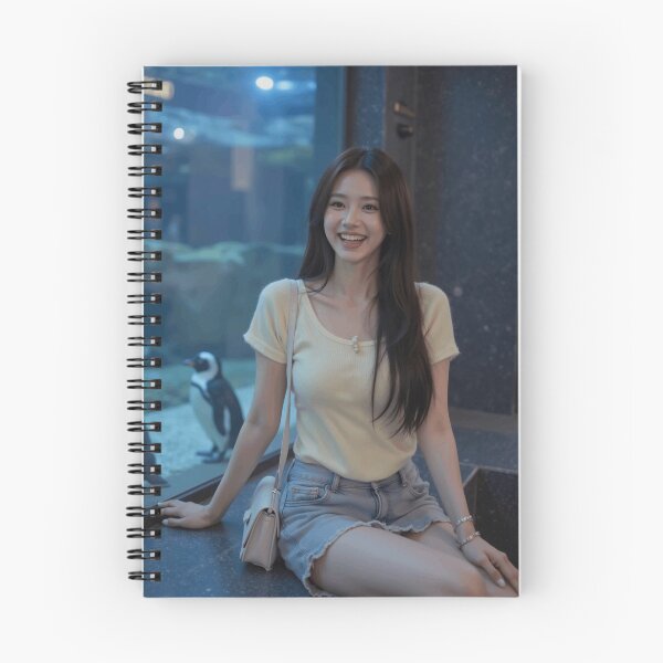 Item preview, Penguin Date Smile – Cute Aquarium Girlfriend Poster designed and sold by SEIMEI2025.