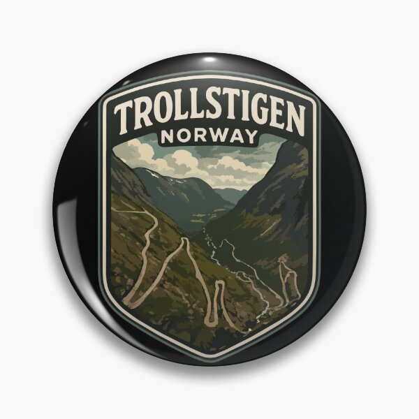 Item preview, Trollstigen Norway Vintage Travel designed and sold by TomFrontierArt.