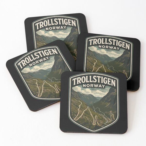 Item preview, Trollstigen Norway Vintage Travel designed and sold by TomFrontierArt.
