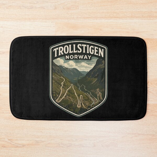 Item preview, Trollstigen Norway Vintage Travel designed and sold by TomFrontierArt.
