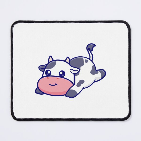 Item preview, Cute Lazy Chibi Cow Lying Down Cartoon designed and sold by Madelene É Monjeau.
