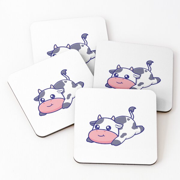 Item preview, Cute Lazy Chibi Cow Lying Down Cartoon designed and sold by Madelene É 	 Monjeau.