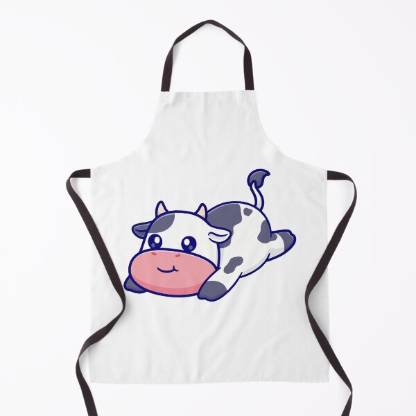 Item preview, Cute Lazy Chibi Cow Lying Down Cartoon designed and sold by Madelene É Monjeau.