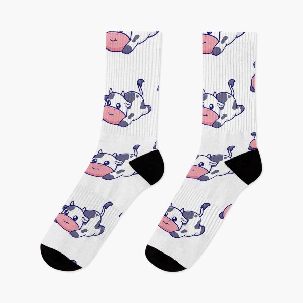 Item preview, Cute Lazy Chibi Cow Lying Down Cartoon designed and sold by Madelene É 	 Monjeau.