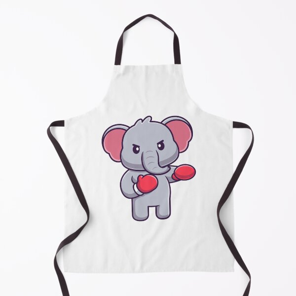 Item preview, Cute Angry Elephant Boxing Chibi Cartoon designed and sold by Madelene É Monjeau.