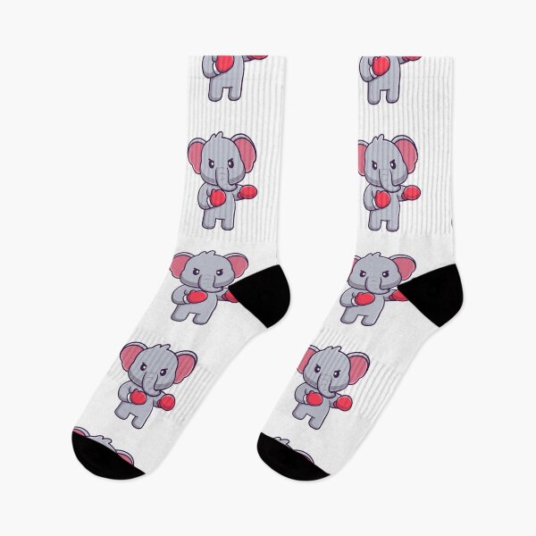 Item preview, Cute Angry Elephant Boxing Chibi Cartoon designed and sold by Madelene É 	 Monjeau.