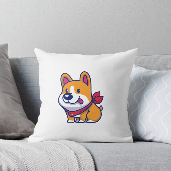 Item preview, Cute Happy Corgi Dog with Red Bandana Cartoon designed and sold by Madelene É 	 Monjeau.