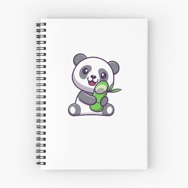 Item preview, Cute Chibi Panda Eating Green Bamboo Cartoon designed and sold by Madelene É 	 Monjeau.
