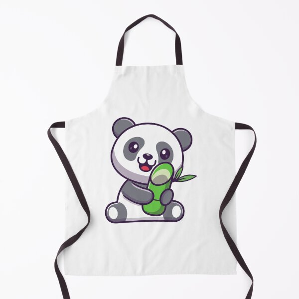 Item preview, Cute Chibi Panda Eating Green Bamboo Cartoon designed and sold by Madelene É Monjeau.