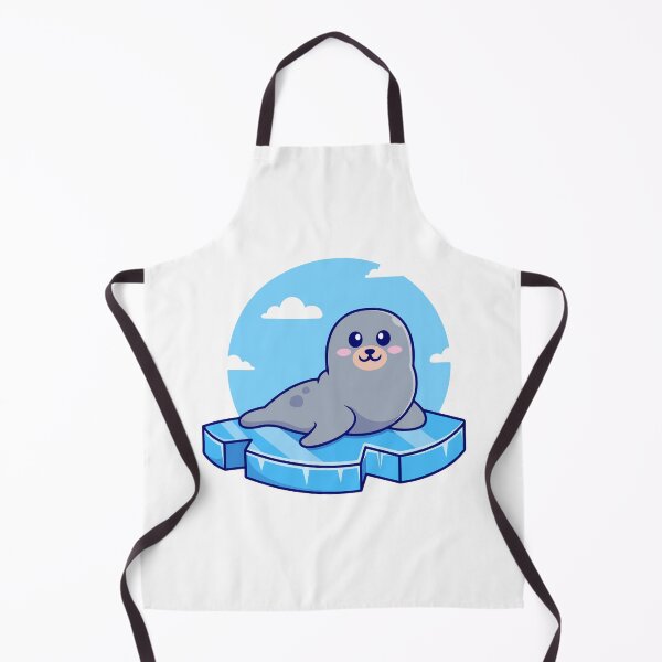 Item preview, Cute Chibi Seal on Iceberg Cartoon designed and sold by Madelene É Monjeau.