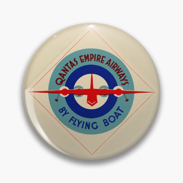 Item preview, Vintage Airline Qantas Empire Airways Flying Boat  designed and sold by Speedbirddesign.