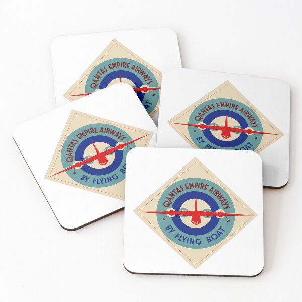 Item preview, Vintage Airline Qantas Empire Airways Flying Boat  designed and sold by Speedbirddesign.