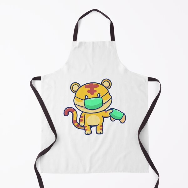 Item preview, Cute Chibi Tiger Wearing Medical Face Mask Cartoon designed and sold by Madelene É Monjeau.
