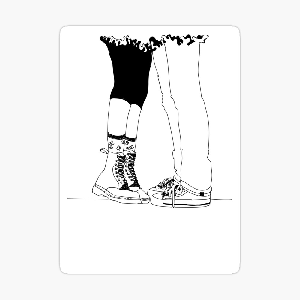 Boy Meets Girl Drawing Hardcover Journal By Awaters226 Redbubble