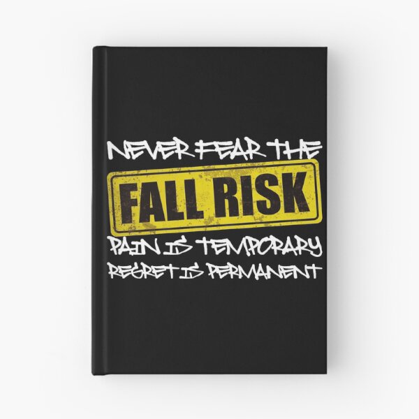 Item preview, NEVER FEAR THE FALL RISK PAIN IS TEMPORARY REGRET IS PERMANENT - Motivational Quote designed and sold by XIOMOS.
