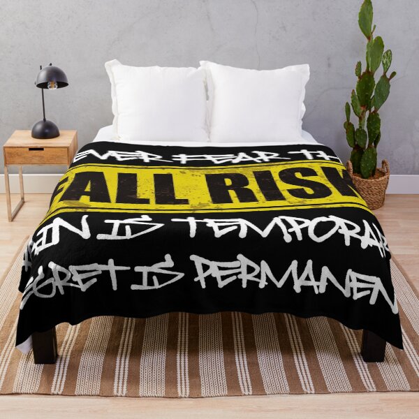 Item preview, NEVER FEAR THE FALL RISK PAIN IS TEMPORARY REGRET IS PERMANENT - Motivational Quote designed and sold by XIOMOS.
