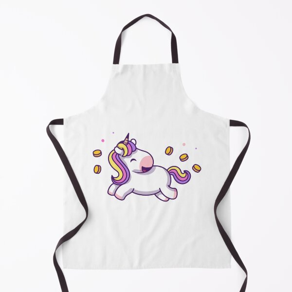Item preview, Cute Magical Unicorn Flying with Gold Coins Cartoon designed and sold by Madelene É Monjeau.