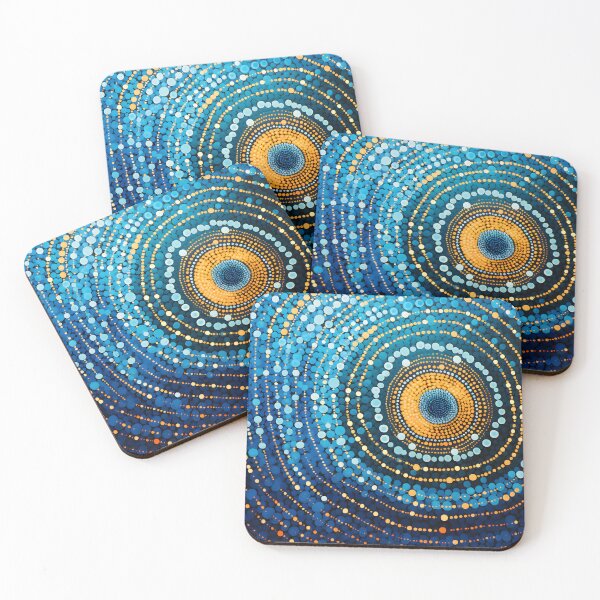 Item preview, Aboriginal Inspired Dot Art - With Ocean Deep designed and sold by GrinGalore.