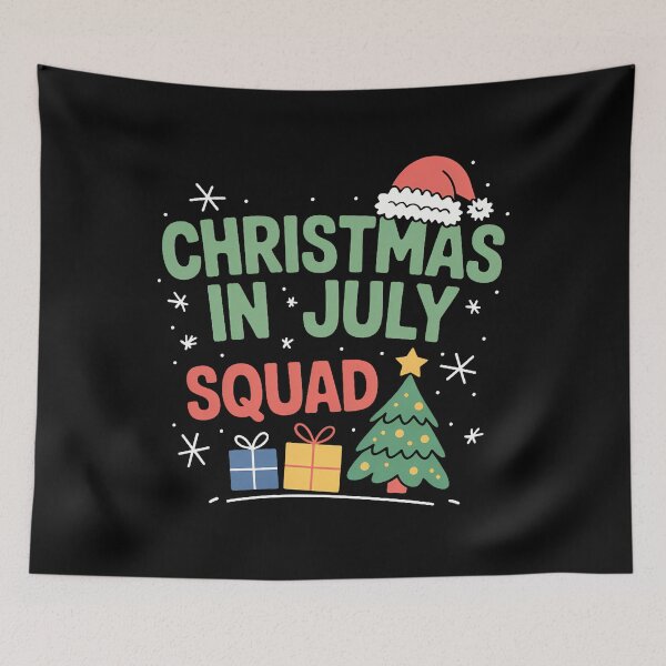 Item preview, Christmas July Squad Summer Xmas Family Match designed and sold by sailorjessiArt.