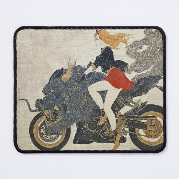 Item preview, Woman Riding a Mythical Motorcycle designed and sold by lautir.