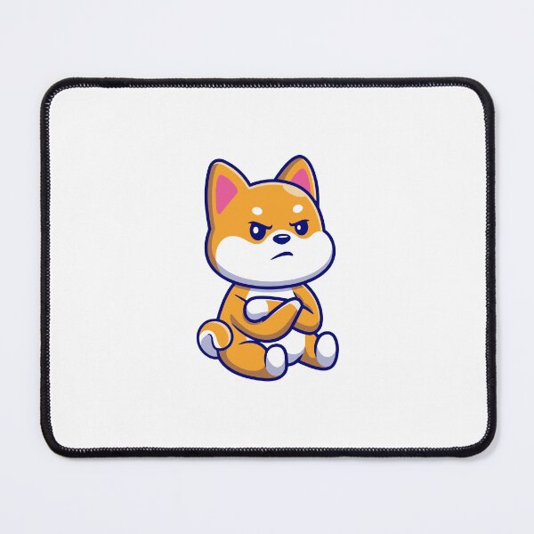 Item preview, Cute Grumpy Angry Shiba Inu Dog Chibi designed and sold by Madelene É 	 Monjeau.