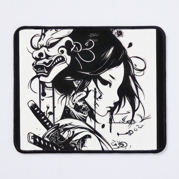 Item preview, Cyberpunk Geisha Girl Samurai Warrior Anime Streetwear #360 designed and sold by mika-gallery.