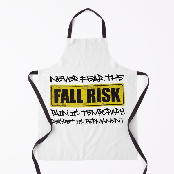 Item preview, NEVER FEAR THE FALL RISK PAIN IS TEMPORARY REGRET IS PERMANENT - Motivational Quote designed and sold by XIOMOS.
