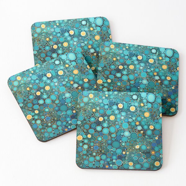 Item preview, Aboriginal Inspired Dot Art - With Bubbles in the Ocean Depths designed and sold by GrinGalore.