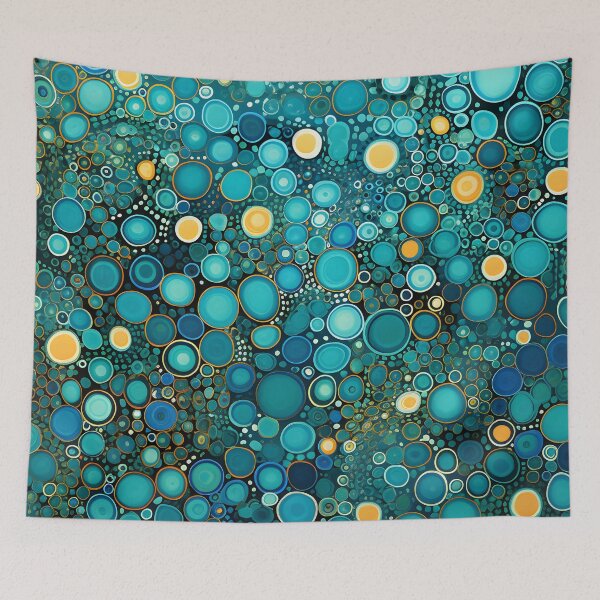 Item preview, Aboriginal Inspired Dot Art - With Bubbles in the Ocean Depths designed and sold by GrinGalore.