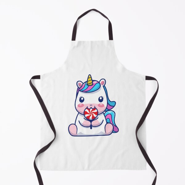 Item preview, Cute Chibi Unicorn Eating Lollipop Candy designed and sold by Madelene É Monjeau.