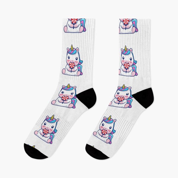 Item preview, Cute Chibi Unicorn Eating Lollipop Candy designed and sold by Madelene É 	 Monjeau.
