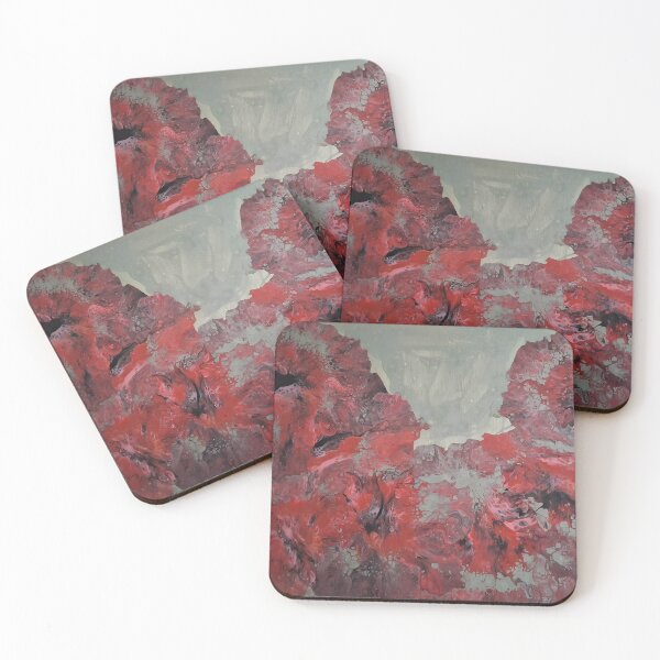 Item preview, Soffio di Sakura - Red fluid art designed and sold by Verdiami.